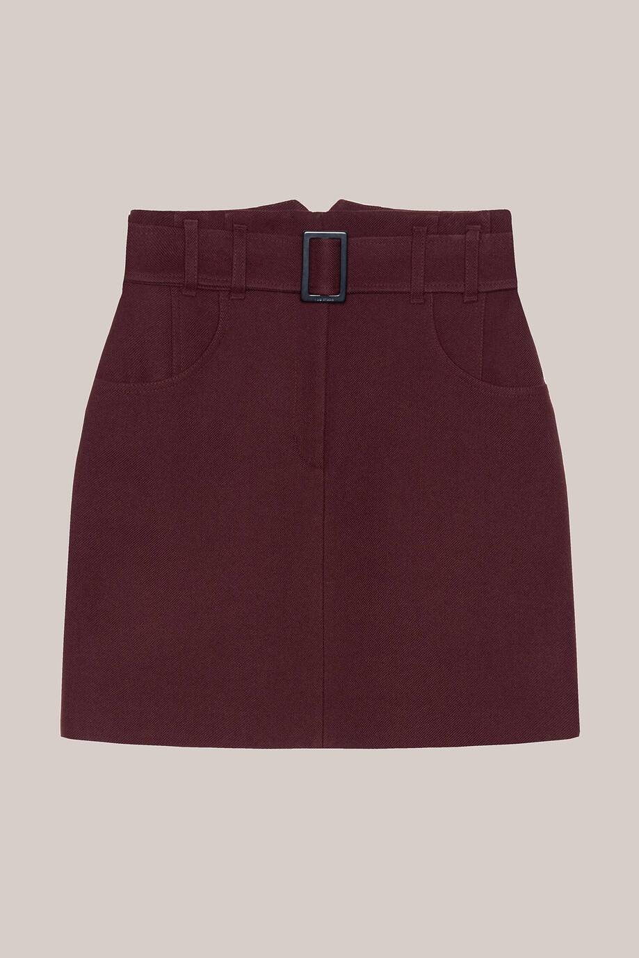 Mini skirt with reliefs