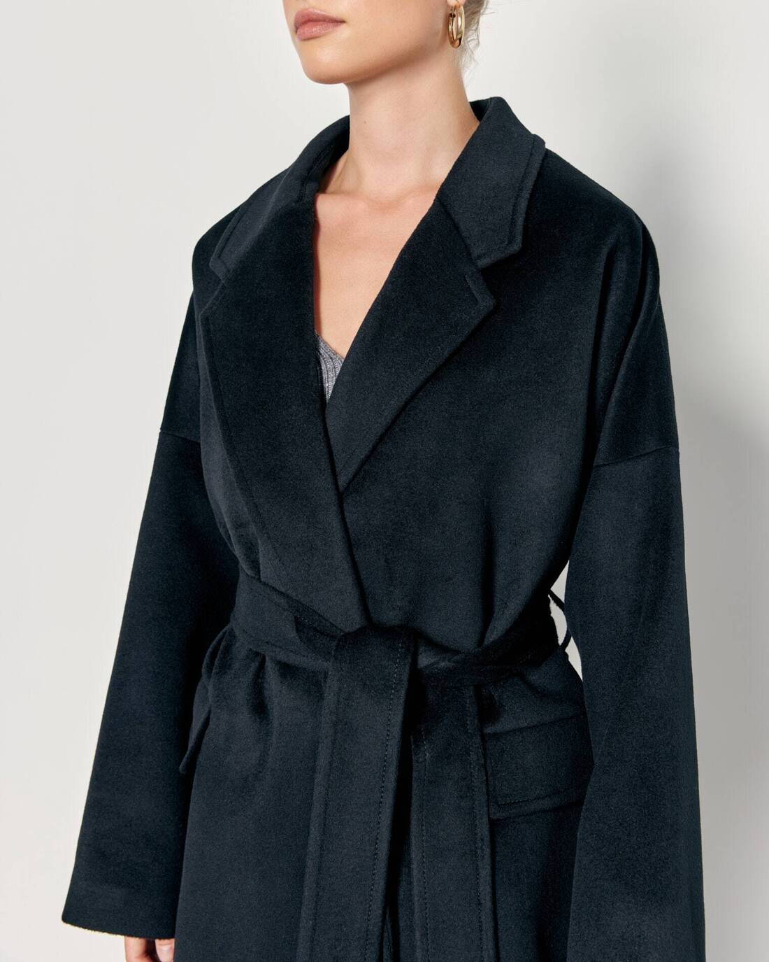Fleece wool coat