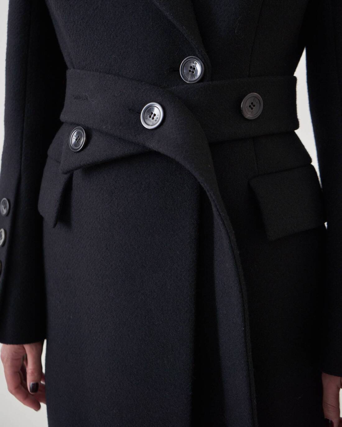 Fitted belted coat