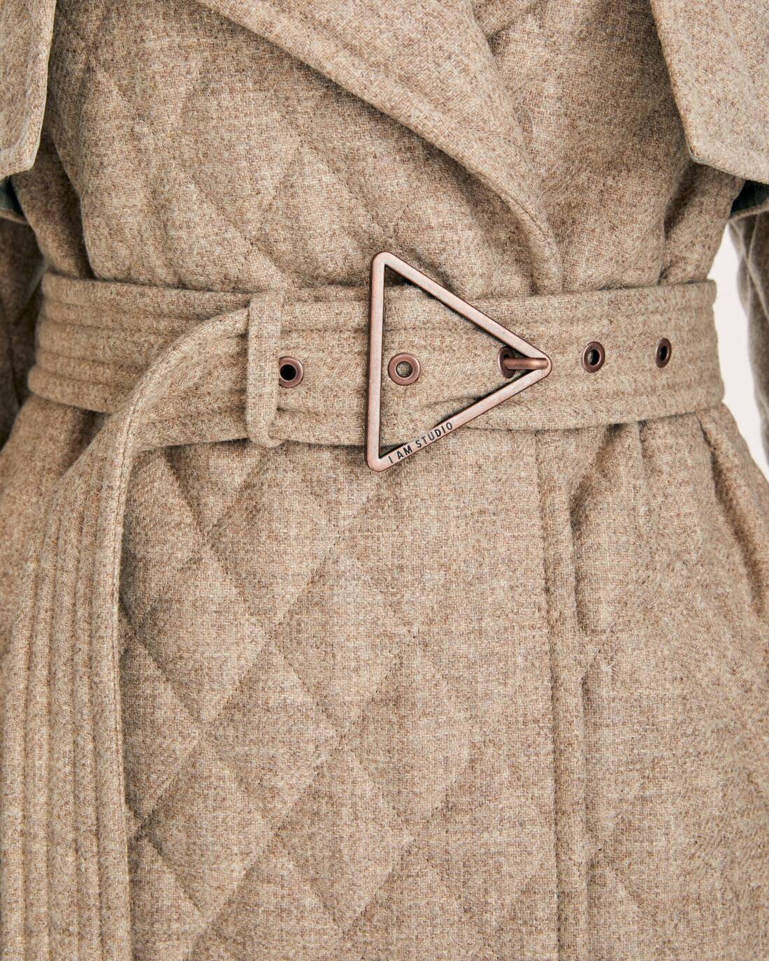 Quilted trench coat 