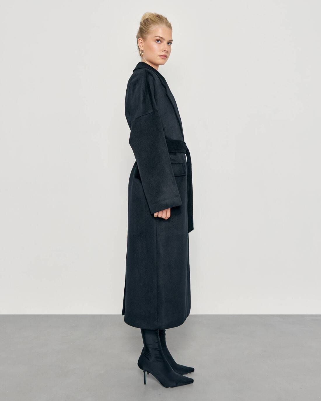 Fleece wool coat